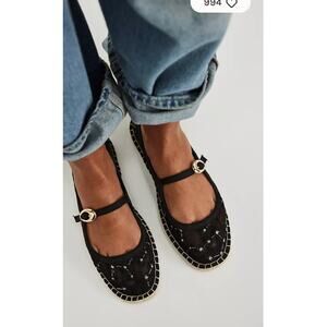 FREE PEOPLE Constellations Mesh Espadrilles 8 NEW